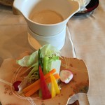 ホテル森の風 鶯宿 - 温サラダはバーニャカウダ