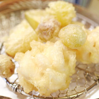 ひろ作 - 揚げ物 雲子、むかご、銀杏、丸十