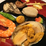 ホテル森の風 鶯宿 - のあほう焼きはウマかった、一人ずつ、取り分ける