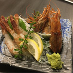 魚旬 - がす海老刺身750円(+税)