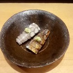 鮨 和さび - かつぶし付きシャコ