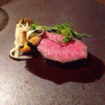 sincere - 山形牛のステーキ 真菰筍添え