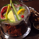 sincere - バーニャカウダー 蟹味噌ソース添え