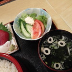 Kamajin - サラダと吸い物