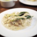 モルソー - 牡蠣とたっぷりネギのグラタン　取り分け後