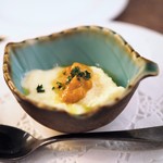 モルソー - とうもろこしのムース　ウニ添え