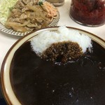 キッチン南海 - カレーライス＋生姜焼き