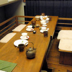 創作茶寮 西村 - 中庭に作られた桟敷席