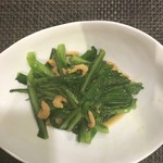 SEN YO - 台湾A菜(エーツァイ：油麦菜ヤウマッチョイ)干しエビ入り香り炒め