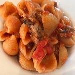 Trattoria motomu.N - ランチ、サルシッチャとトマトソース。