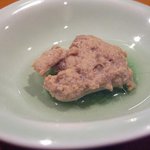 お通し（いわしのつみれ）