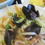 長崎ちゃんぽん・皿うどん 球磨 - キクラゲがいっぱい