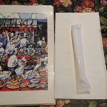 アンフルール - en Fleurs ＠西葛西 メニュー表紙とテーブルセッティング