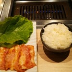 焼肉とみひさ - ランチ 豚トロ定食900円