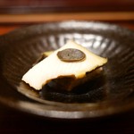 神楽坂 石かわ - 蒸鮑と肝（千葉）