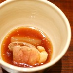 神楽坂 石かわ - 鴨と茄子の炊合せ