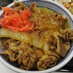 Yoshinoya - 牛丼並の食べ方一例