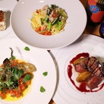 TRE PIUME - コース料理の例