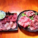 ホルモン亭ヤプー - 料理写真:牛肉5点盛　￥3050
