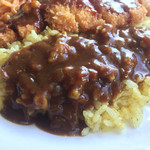 キッチン すずたとうげ - 2016年10月下旬 カレーがかかったカレーピラフ