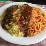 キッチン すずたとうげ - 2016年10月下旬 トルコライス大盛 ¥950