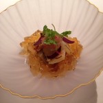 AMOUR - ツブ貝　焼き茄子　茗荷