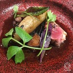 TSU・SHI・MI - アンデスの旨み　仔鳩とヤーコン