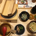 Gokoku Kurume Ten - 鯛釜飯定食1280円