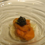 レストラン ラッセ - 28年10月　雲丹とかぶ　キャビアを添えて