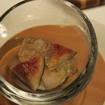 レストラン ラッセ - 28年10月　「情熱を込めて」作り立て　パンナコッタ　佐渡島のいちじく”オキヴィオレ”シャンパーニュのジュレ