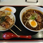 小舟 - カレーラーメン＆ミニ小舟やきとり丼