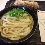 うどん 丸香 - 2016年10月 うどん丸香 かけうどん ちくわ 自力セット