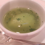 北島亭 - メロンの冷製スープ