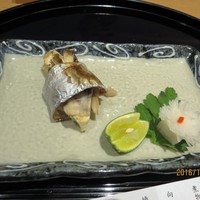 美濃吉 東武池袋店 - 焼物　舞茸　太刀魚杉板焼
                  すだち