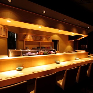 ライブ感のあるカウンター席