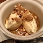 クルミドコーヒー - クルミドコーヒー(クルミドレアチーズにナッツとハチミツレモンをかけたところ)