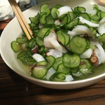 虹河 - 虹河の名物　イカ胡瓜なます