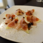 鉄板焼ダイニングKUNI - いちじくの生ハム