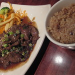 Bangkok Thai Dining - 牛肉炒めとご飯