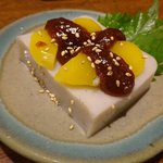 百々亭 -  『小布施の栗がいっぱい　秋のそば豆腐』３８０円