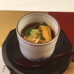 五万石本店 - 蒸物: 富貴豆腐 湯葉蒸し 生雲丹添え❣️