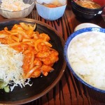 Tonchinkan - 鳥チリ定食￥９８０