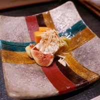 竹ざき - 柿、無花果、キウイの白和え