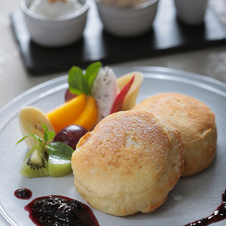 天上のヴィーガンパンケーキ