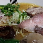 トッピングのアップ。