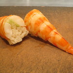 寿司 向月 - 車海老　三重