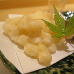 寿司 向月 - ホワイトとうもろこしの天ぷら　北海道