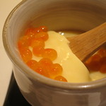 寿司 向月 - 生醤油筋子の茶碗蒸し　