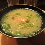 宝寿司分店 - 海老の頭の入ったお味噌汁！