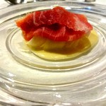 ウシマル - 生ハムとマコモ茸